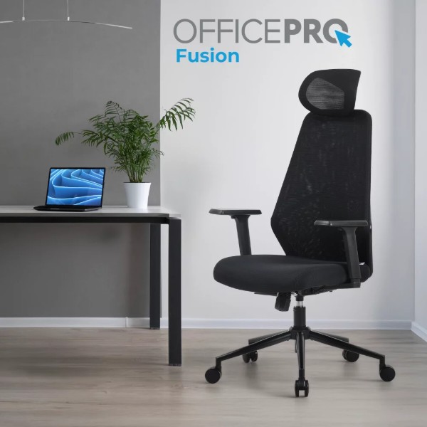 Фото - Крісло офісне OfficePro Fusion OC577B Black